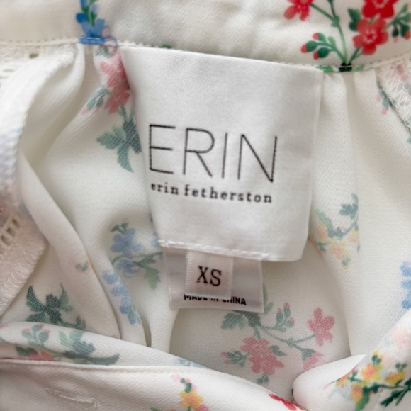 Erin Fetherston Octave Floral Blouse XS Anthropologie - Picture 7 of 10